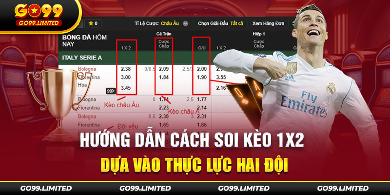 Hướng dẫn cách soi kèo 1X2 dựa vào thực lực hai đội